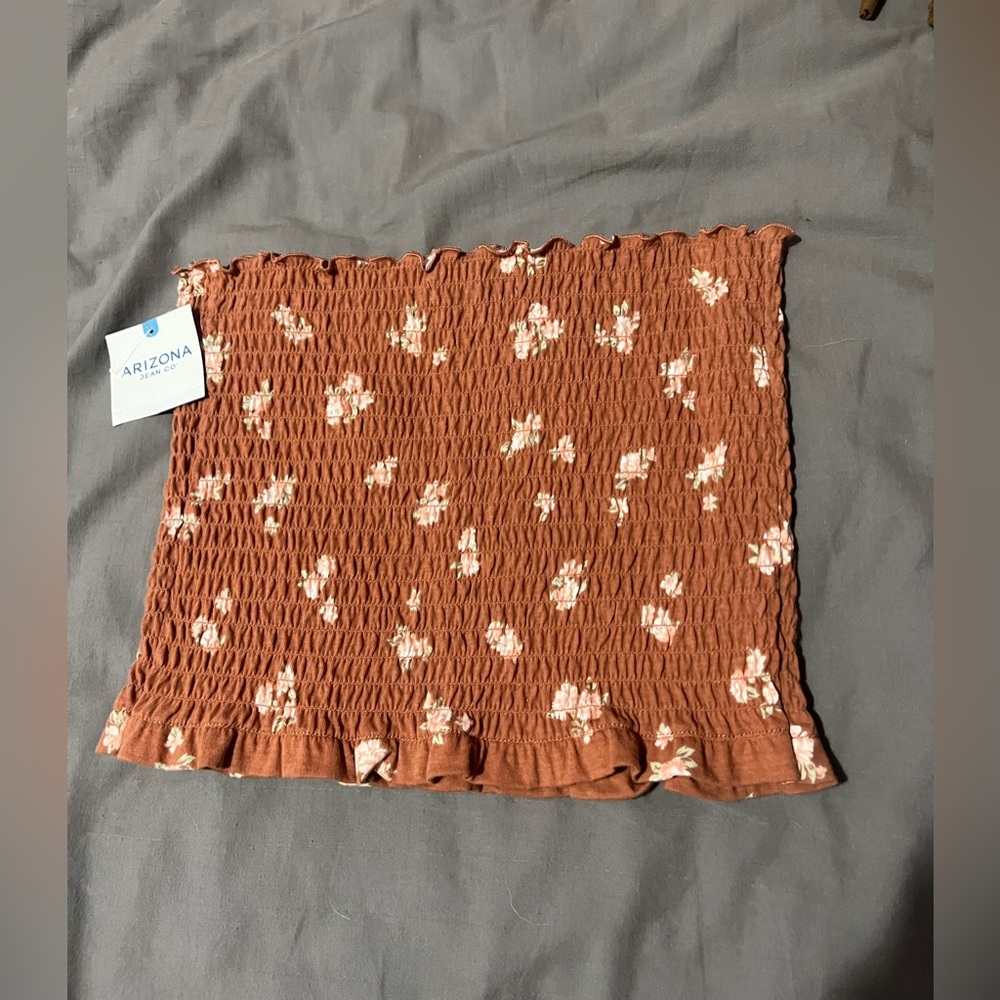 Arizona Jean Co Tube Top: Chutney Floral / M